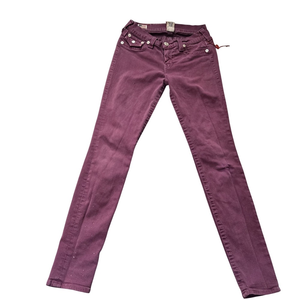True Religion Jeans Womens 27 Skinny Stretch Made in USA Wax Seal‎ Pants